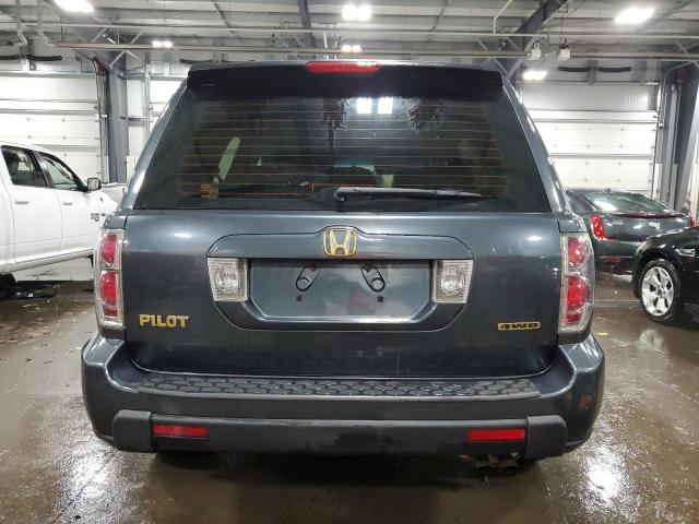 5FNYF18196B007348 - 2006 HONDA PILOT LX GRAY photo 6