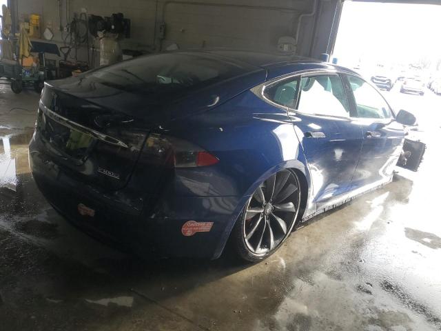 5YJSA1E48GF174305 - 2016 TESLA MODEL S BLUE photo 3