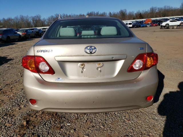 2T1BU40E59C128317 - 2009 TOYOTA COROLLA BASE BEIGE photo 6