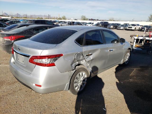 3N1AB7AP0FY368179 - 2015 NISSAN SENTRA S SILVER photo 3