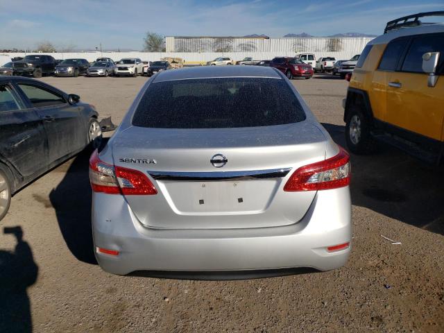 3N1AB7AP0FY368179 - 2015 NISSAN SENTRA S SILVER photo 6