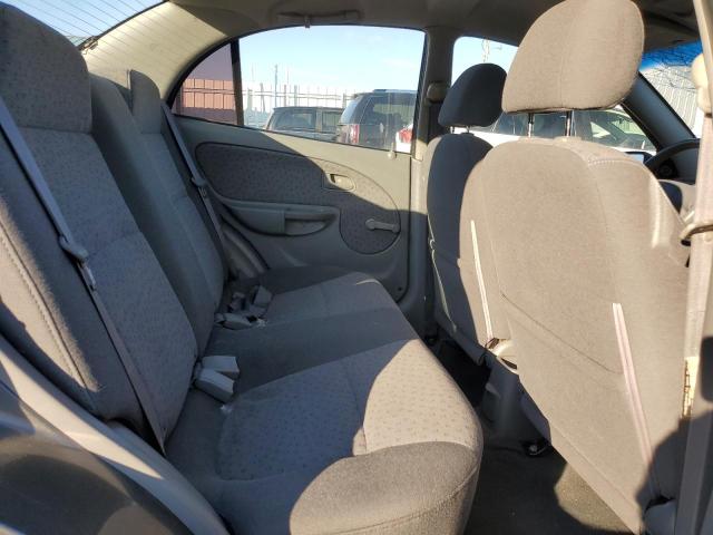 KNADC125956367455 - 2005 KIA RIO GRAY photo 10