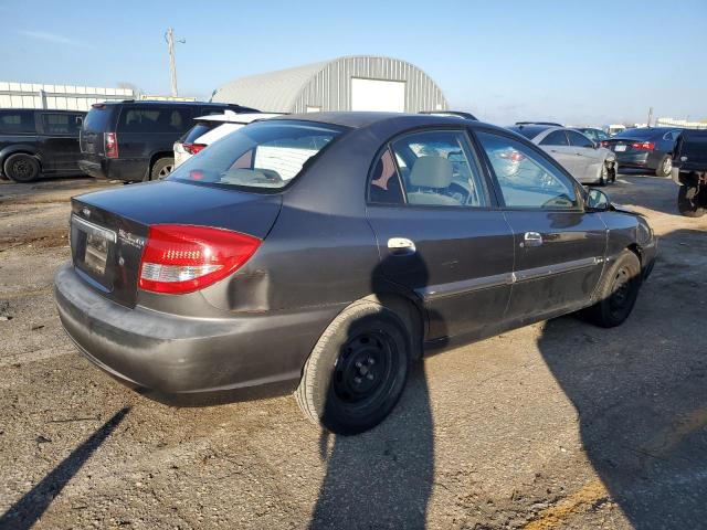 KNADC125956367455 - 2005 KIA RIO GRAY photo 3