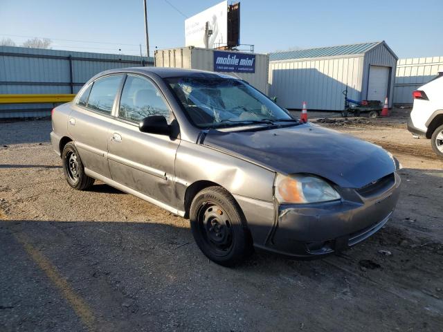 KNADC125956367455 - 2005 KIA RIO GRAY photo 4