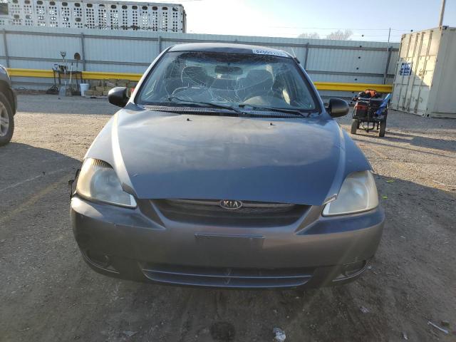 KNADC125956367455 - 2005 KIA RIO GRAY photo 5