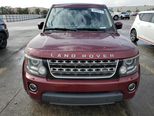 SALAG2V60GA779244 - 2016 LAND ROVER LR4 HSE MAROON photo 5