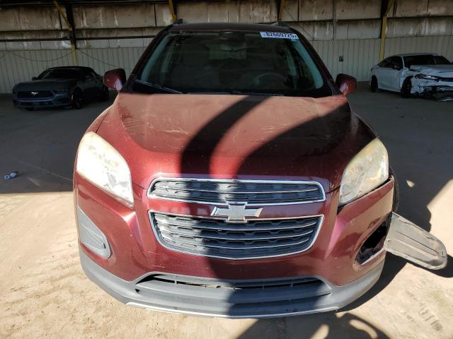 3GNCJLSB2GL215202 - 2016 CHEVROLET TRAX 1LT მუქწითელი ფოტო 5