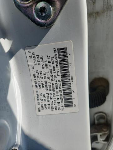 1HGCR2F57FA189364 - 2015 HONDA ACCORD SPORT თეთრი ფოტო 12