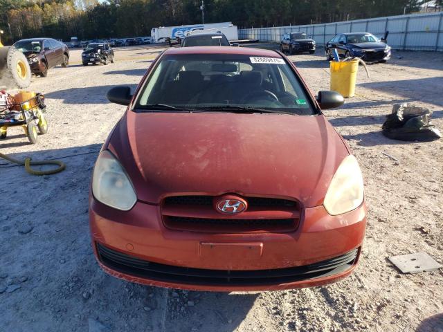 KMHCM36C78U060183 - 2008 HYUNDAI ACCENT GS Қызыл фото 5