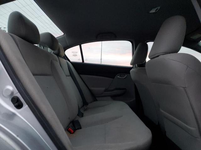 19XFB2F54DE273331 - 2013 HONDA CIVIC LX SILVER photo 10
