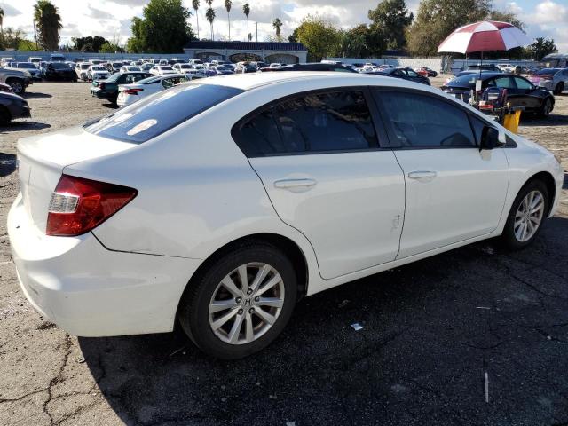 2HGFB2F85CH595779 - 2012 HONDA CIVIC EX WHITE photo 3