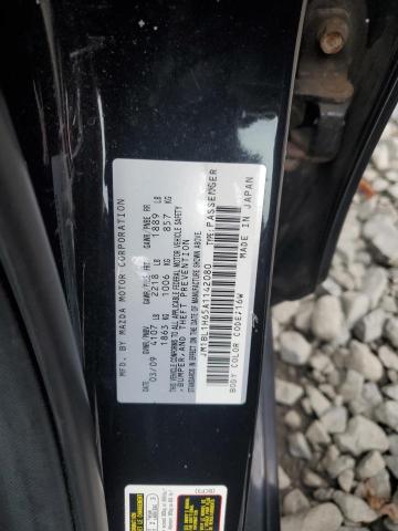 JM1BL1H65A1142080 - 2010 MAZDA 3 S BLACK photo 12