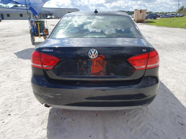 1VWBH7A30DC004411 - 2013 VOLKSWAGEN PASSAT SE შავი ფოტო 6