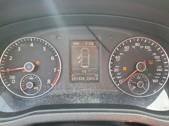 1VWBH7A30DC004411 - 2013 VOLKSWAGEN PASSAT SE შავი ფოტო 9