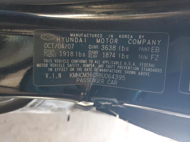 KMHCM36C98U064395 - 2008 HYUNDAI ACCENT GS 黑色 照片 12