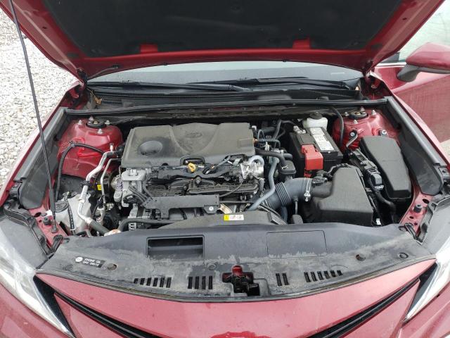 4T1C11AK1MU477272 - 2021 TOYOTA CAMRY LE RED photo 11