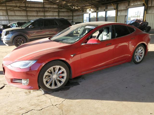 5YJSA1E41HF217383 - 2017 TESLA MODEL S RED photo 1