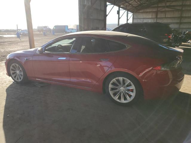 5YJSA1E41HF217383 - 2017 TESLA MODEL S RED photo 2