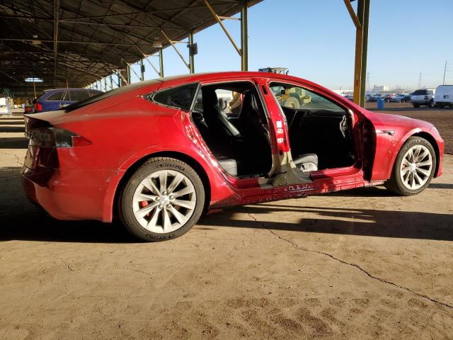 5YJSA1E41HF217383 - 2017 TESLA MODEL S RED photo 3
