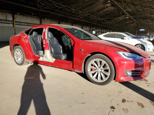 5YJSA1E41HF217383 - 2017 TESLA MODEL S RED photo 4