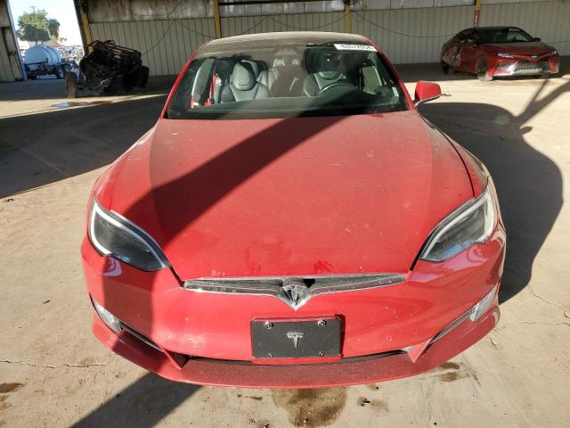 5YJSA1E41HF217383 - 2017 TESLA MODEL S RED photo 5