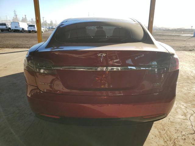 5YJSA1E41HF217383 - 2017 TESLA MODEL S RED photo 6
