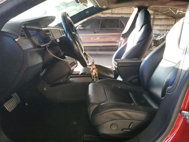 5YJSA1E41HF217383 - 2017 TESLA MODEL S RED photo 7