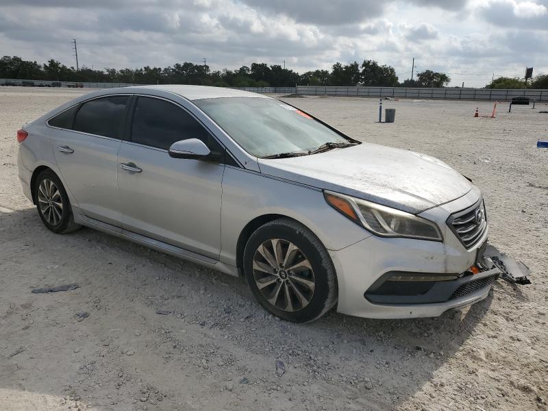 5NPE34AF2FH097141 - 2015 HYUNDAI SONATA SPORT SILVER photo 4