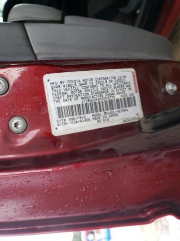 JT2BG22K8X0308776 - 1999 TOYOTA CAMRY LE RED photo 12