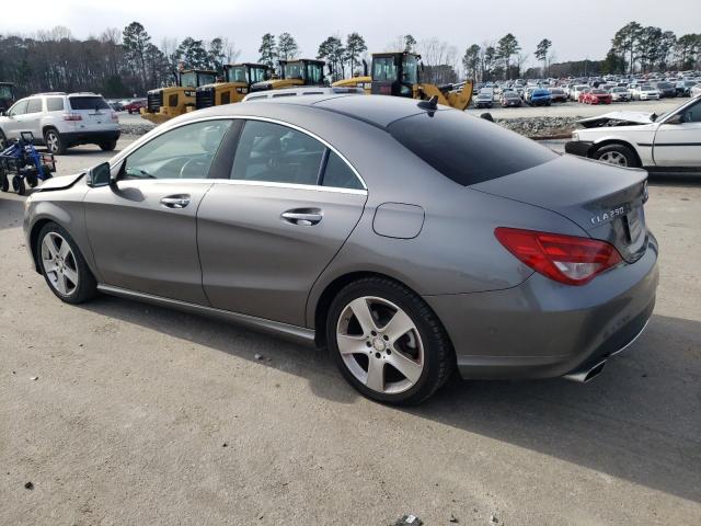 WDDSJ4EB4FN178230 - 2015 MERCEDES-BENZ CLA 250 GRAY photo 2