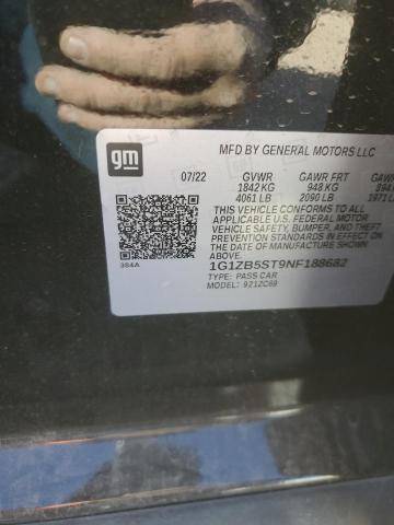 1G1ZB5ST9NF188682 - 2022 CHEVROLET MALIBU LS Көк фото 12