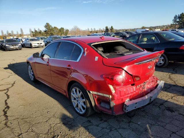 JNKCV61E89M305097 - 2009 INFINITI G37 BASE RED photo 2