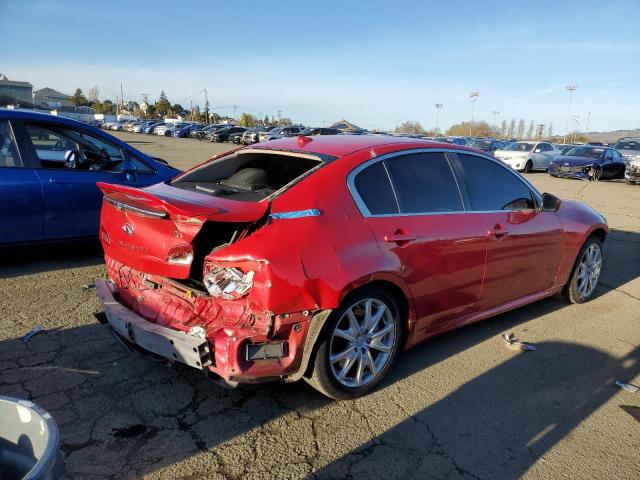 JNKCV61E89M305097 - 2009 INFINITI G37 BASE RED photo 3