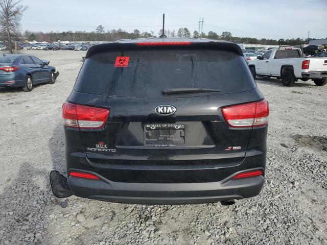 5XYPG4A35HG268154 - 2017 KIA SORENTO LX BLACK photo 6