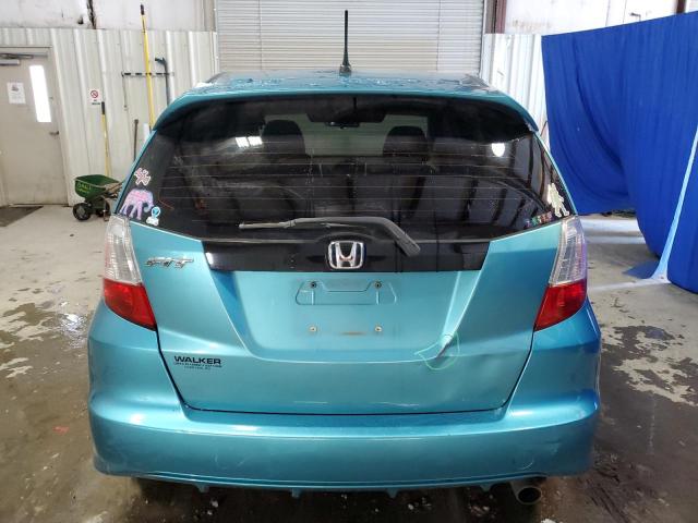 JHMGE8H57DC025947 - 2013 HONDA FIT SPORT TEAL photo 6