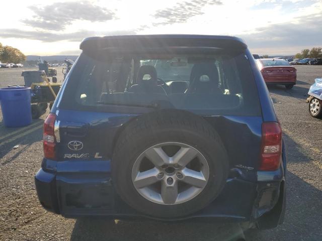 JTEHD20V046000383 - 2004 TOYOTA RAV4 BLUE photo 6