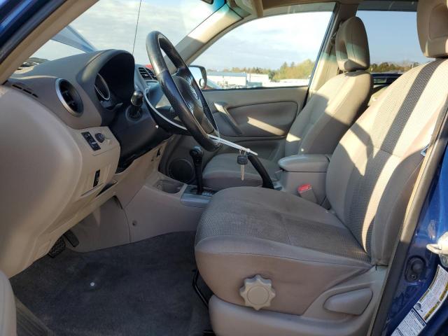 JTEHD20V046000383 - 2004 TOYOTA RAV4 BLUE photo 7