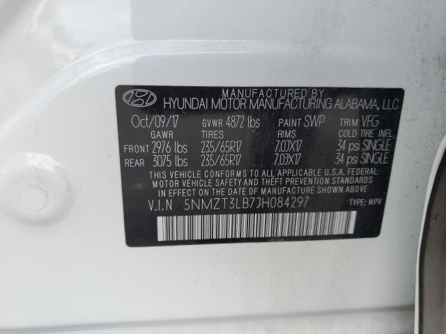 5NMZT3LB7JH084297 - 2018 HYUNDAI SANTA FE S 白色 照片 14