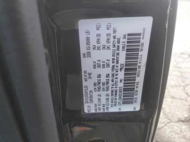 1D7FL16X43S168315 - 2003 DODGE DAKOTA SXT BLACK photo 12