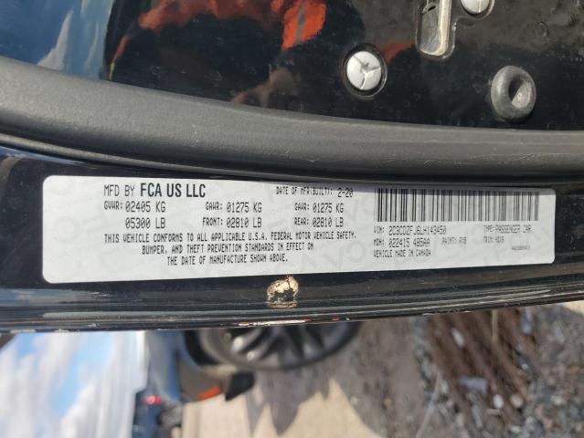 2C3CDZFJ6LH143450 - 2020 DODGE CHALLENGER R/T SCAT PACK BLACK photo 12