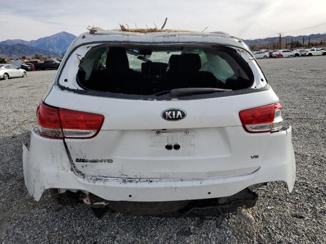 5XYPG4A51GG155432 - 2016 KIA SORENTO LX WHITE photo 6