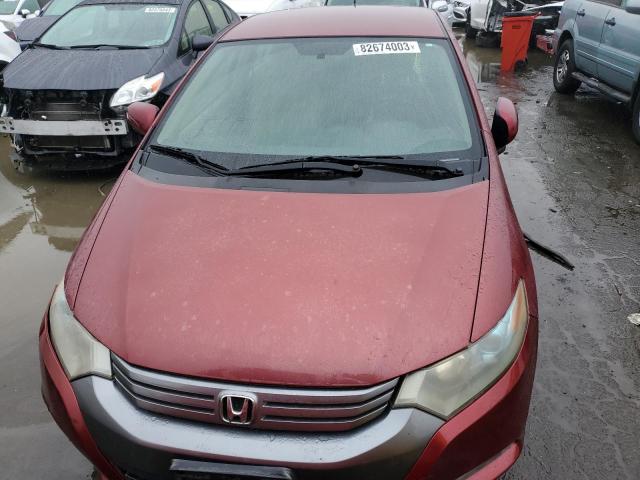 JHMZE2H74AS029334 - 2010 HONDA INSIGHT EX RED photo 5