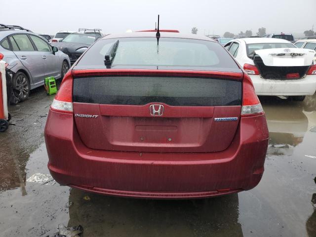 JHMZE2H74AS029334 - 2010 HONDA INSIGHT EX RED photo 6