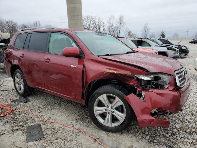 JTEES43A692135685 - 2009 TOYOTA HIGHLANDER SPORT RED photo 4