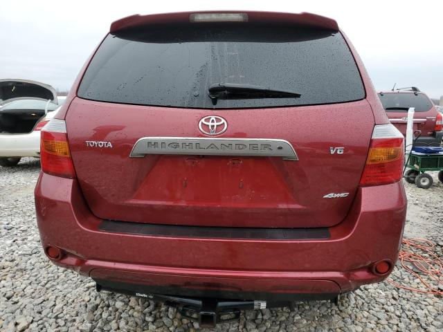 JTEES43A692135685 - 2009 TOYOTA HIGHLANDER SPORT RED photo 6