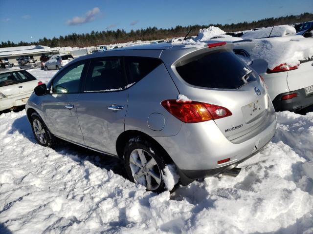 JN8AZ18W79W124208 - 2009 NISSAN MURANO S SILVER photo 2