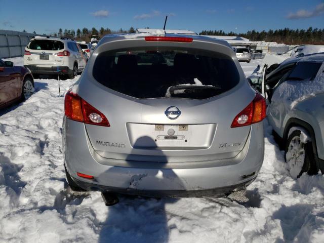 JN8AZ18W79W124208 - 2009 NISSAN MURANO S SILVER photo 6