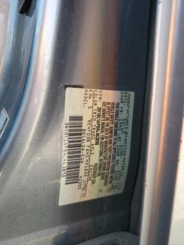 3N1BC1AP8AL463898 - 2010 NISSAN VERSA S SILVER photo 12