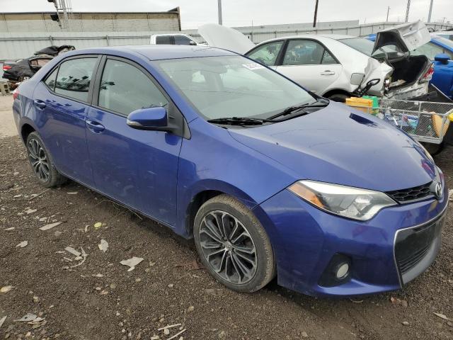 2T1BURHE3FC317187 - 2015 TOYOTA COROLLA L BLUE photo 4