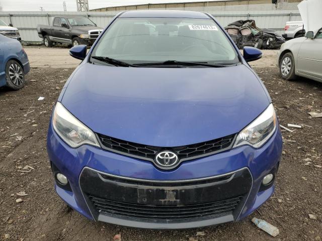 2T1BURHE3FC317187 - 2015 TOYOTA COROLLA L BLUE photo 5